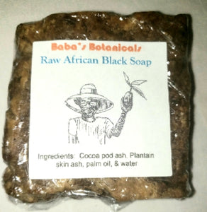 Raw African Black Soap